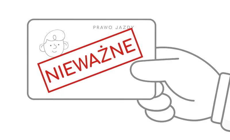 Mandat za brak prawa jazdy