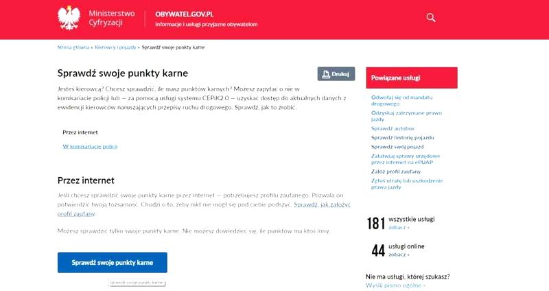 Punkty karne kierowcy